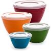 image:imageBINO Plastic Mini Prep Bowls with Lids Set  Plastic Bowl Set Prep Bowls for KitchenMulticolor