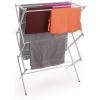 BINO | 3 Tier Foldable Drying Rack – White | Lightweight Steel Design, Easy Setup & Storage | Portable Steel Design | Laundry Drying Rack | Home Essential