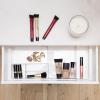 BINO | 7-Section Expandable Plastic Drawer Organizer | Makeup Storage | Space-Saving Makeup Storage | BPA – Free Material | Home Essential | Bathroom Vanity Organizer | Cosmetic