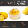 BINO | Citrus Juicer | Lemon Squeezer | Hand Press Manual Juicer for Squeezing Fruit | Juicing Limes & Oranges | Manual Hand Citrus Squeezer | Juicing Tool | Kitchen Tool