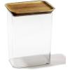 BINO | Food Storage Containers with Bamboo Lids, 3.8 Qt/3.6 Liter – 20 Pack | THE SNAP+ COLLECTION | Airtight Food Storage Containers with Lids Pantry Organization BPA-Free Containers for Organizing(Acacia)