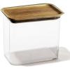 BINO | Food Storage Containers with Bamboo Lids, 3.8 Qt/3.6 Liter – 20 Pack | THE SNAP+ COLLECTION | Airtight Food Storage Containers with Lids Pantry Organization BPA-Free Containers for Organizing(Acacia)