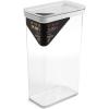 BINO | Food Storage Containers with Bamboo Lids, 3.8 Qt/3.6 Liter – 20 Pack | THE SNAP+ COLLECTION | Airtight Food Storage Containers with Lids Pantry Organization BPA-Free Containers for Organizing(Clear)