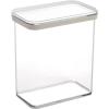 BINO | Food Storage Containers with Bamboo Lids, 3.8 Qt/3.6 Liter – 20 Pack | THE SNAP+ COLLECTION | Airtight Food Storage Containers with Lids Pantry Organization BPA-Free Containers for Organizing(Clear)