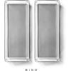 BINO | Oblong Plastic Drawer Organizer Bins, Light Grey- 2 Pack | THE ARTISAN+ | Multi-Use Organizer Bins | Soft-Grip Lining and Non-Slip Rubber Feet | Desk Drawer Organizer | Clear Vanity Organizer(Light Grey)