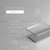 BINO | Oblong Plastic Drawer Organizer Bins, Light Grey- 2 Pack | THE ARTISAN+ | Multi-Use Organizer Bins | Soft-Grip Lining and Non-Slip Rubber Feet | Desk Drawer Organizer | Clear Vanity Organizer(Light Grey)