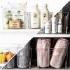 BINO | Plastic Storage Bins – 4 Pack | THE LODGE COLLECTION | Clear Storage | Containers for Organizing with Handles | Pantry Kitchen Organization | Fridge Organizer | Bathroom | Shelves Cabinet(1)