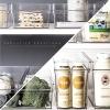 BINO | Plastic Storage Bins, Large – 12 Pack | THE HANDLER COLLECTION | Multi-Use Organizer Bins | Built-In Handle | BPA-Free | Pantry Organization | Home Organization | Fridge Organizer | Freezer Org(12PK – LARGE – 14 x 8 x 4)
