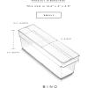 BINO | Plastic Storage Bins, Large – 12 Pack | THE HANDLER COLLECTION | Multi-Use Organizer Bins | Built-In Handle | BPA-Free | Pantry Organization | Home Organization | Fridge Organizer | Freezer Org(12PK – SMALL – 14 x 4 x 4)