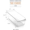 BINO | Plastic Storage Bins, Large | THE CURVE COLLECTION | Multi-Use Fridge / Freezer Organizer | Built-In Handle | BPA-Free | Pantry and Home Organization(1)