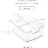 BINO | Plastic Storage Bins, Small – 24 Pack | THE LUCID COLLECTION | Multi-Use Organizer Bins | Built-In Handles | BPA-Free | Pantry Organization | Home Organization | Fridge Organizer | Freezer Org(24PK – SMALL)