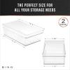 BINO | Plastic Storage Bins, Small – Shallow | THE HANDLER COLLECTION | Multipurpose Organizer Bins | Kitchen Pantry Organizers and Storage | Clear Containers for Organizing Home | Freezer Organizer(2PK SHALLOW – LARGE – 12 x 8 x 4)