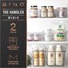 BINO | Plastic Storage Bins, Small – Shallow | THE HANDLER COLLECTION | Multipurpose Organizer Bins | Kitchen Pantry Organizers and Storage | Clear Containers for Organizing Home | Freezer Organizer(2PK LARGE – 14 x 8 x 4)