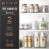 BINO | Plastic Storage Bins, Small – Shallow | THE HANDLER COLLECTION | Multipurpose Organizer Bins | Kitchen Pantry Organizers and Storage | Clear Containers for Organizing Home | Freezer Organizer(2PK SMALL – 14 x 4 x 4)