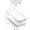 BINO | Plastic Storage Bins, X-Large – 24 Pack | THE CURVE COLLECTION | Multi-Use Organizer Bins | Built-In Handle | BPA-Free | Pantry Organization | Home Organization | Fridge Organizer | Freezer Org(24PK – SMALL)