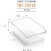 BINO | Plastic Storage Bins, X-Large – 24 Pack | THE CURVE COLLECTION | Multi-Use Organizer Bins | Built-In Handle | BPA-Free | Pantry Organization | Home Organization | Fridge Organizer | Freezer Org(24PK – MEDIUM)