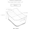 BINO | Plastic Storage Bins, X-Small – 24 Pack | THE SOHO COLLECTION | Multi-Use Organizer Bins | Built-in Handles | BPA-Free | Pantry Organization | Home Organization | Fridge Organizer | Freezer Org(12PK – SMALL)