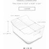 BINO | Plastic Storage Bins, X-Small – 24 Pack | THE SOHO COLLECTION | Multi-Use Organizer Bins | Built-in Handles | BPA-Free | Pantry Organization | Home Organization | Fridge Organizer | Freezer Org(12PK – LARGE)
