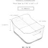 BINO | Plastic Storage Bins, X-Small – 24 Pack | THE SOHO COLLECTION | Multi-Use Organizer Bins | Built-in Handles | BPA-Free | Pantry Organization | Home Organization | Fridge Organizer | Freezer Org(24PK – X-SMALL)