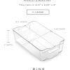 BINO | Stackable Storage Bins, Small – 4 Pack | The Stacker Collection | Clear Plastic Storage Bins | Organization and Storage Containers for Pantry & Fridge | Multi-Use Organizer Bins | BPA-Free(4PK – X-Large)
