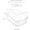 BINO | Stackable Storage Bins, Small – 4 Pack | The Stacker Collection | Clear Plastic Storage Bins | Organization and Storage Containers for Pantry & Fridge | Multi-Use Organizer Bins | BPA-Free(4PK – Large)