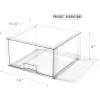 BINO | Stackable Storage Drawers, Small – Clear | THE CRATE COLLECTION | Storage Bins With Drawers | Bathroom Organizers | Under Sink Organizer | Vanity Cabinet Home Organization(Tall X-Large)