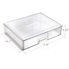 BINO | Stackable Storage Drawers, Small – Clear | THE CRATE COLLECTION | Storage Bins With Drawers | Bathroom Organizers | Under Sink Organizer | Vanity Cabinet Home Organization(Shallow X-Large)