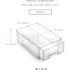 BINO | Stackable Storage Drawers, Small – Clear | THE CRATE COLLECTION | Storage Bins With Drawers | Bathroom Organizers | Under Sink Organizer | Vanity Cabinet Home Organization(Small)