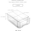 BINO | Stackable Storage Drawers, Small – Clear | THE CRATE COLLECTION | Storage Bins With Drawers | Bathroom Organizers | Under Sink Organizer | Vanity Cabinet Home Organization(Large)
