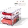 BINO | Stackable Storage Drawers, Small – Clear | THE CRATE COLLECTION | Storage Bins With Drawers | Bathroom Organizers | Under Sink Organizer | Vanity Cabinet Home Organization(Small 2-Pack)