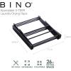 BINO 3-Tier Collapsible Drying Racks | Black | Laundry Foldable Rack | Air Drying & Hanging | Foldable Portable Indoor & Outdoor | Space Saving Clothes Dryer Stand
