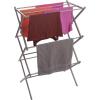 BINO 3-Tier Collapsible Drying Racks | Silver | Laundry Foldable Rack | Air Drying & Hanging | Foldable Portable Indoor & Outdoor | Space Saving Clothes Dryer Stand