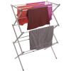 BINO 3-Tier Collapsible Drying Racks | White | Laundry Foldable Rack | Air Drying & Hanging | Foldable Portable Indoor & Outdoor | Space Saving Clothes Dryer Stand