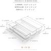 BINO 4-Piece Modular Drawer Bin Set | Bathroom & Vanity Drawer Organizer Trays – Small(Large)