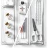 BINO 4-Piece Modular Drawer Bin Set | Bathroom & Vanity Drawer Organizer Trays – Small(Large)