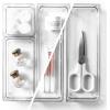 BINO 4-Piece Modular Drawer Bin Set | Bathroom & Vanity Drawer Organizer Trays – Small(Small)