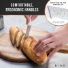 BINO 4-Piece Stainless Steel Steak Knife Set – Speckled White | Small Knives | Sharp Knife Set | Meat Knife Set | Kitchen Dinner Knives | Cutting Knives | Non-Stick & Rust-Resistant Dinner Knives
