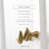 BINO 6-Pack Cabinet Knobs – 1.18″ Diameter (30mm), Brass – Dresser Knobs for Dresser Drawer Knobs and Pulls Knobs and Pulls Handles(Brass)