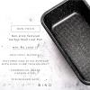 BINO Bakeware Nonstick Baking Pan, 9 x 5 Inch – Speckled Black | Premium Quality Textured Cake Pan with Even-Flow Technology | Dishwasher Safe | Non-Toxic