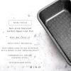BINO Bakeware Nonstick Baking Pan, 9 x 5 Inch – Speckled Gunmetal | Premium Quality Textured Cake Pan with Even-Flow Technology | Dishwasher Safe | Non-Toxic