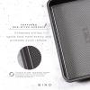 BINO Bakeware Nonstick Cookie Sheet Baking Tray, 9 x 13 Inch – Gunmetal | Premium Quality Textured Baking Sheet with Even-Flow Technology | Dishwasher Safe | Non-Toxic(Gunmetal)