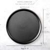 BINO Bakeware Nonstick Pizza Tray, 15 Inch – Black | Premium Quality Textured Baking Sheet with Even-Flow Technology | Dishwasher Safe | Non-Toxic