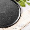 BINO Bakeware Nonstick Pizza Tray, 15 Inch – Speckled Black | Premium Quality Textured Baking Sheet with Even-Flow Technology | Dishwasher Safe | Non-Toxic