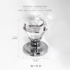 BINO Crystal Functional Interior Door Knobs Set – Chrome – Crystal Door Knobs Interior Crystal Knobs Door Knob
