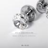 BINO Crystal Functional Interior Door Knobs Set – Chrome – Crystal Door Knobs Interior Crystal Knobs Door Knob