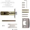BINO Crystal Functional Interior Door Knobs Set – Chrome – Crystal Door Knobs Interior Crystal Knobs Door Knob
