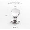 BINO Crystal Functional Interior Door Knobs Set, Chrome – Crystal Door Knobs Interior Crystal Knobs Door Knob