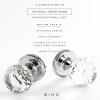 BINO Crystal Functional Interior Door Knobs Set, Chrome – Crystal Door Knobs Interior Crystal Knobs Door Knob