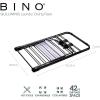 BINO Gullwing Steel Drying Rack Foldable, Sturdy, and Collapsible Laundry Solution – Collapsing Laundry Drying Rack – Space Saving – Home Essentials (Black)