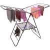 BINO Gullwing Steel Drying Rack Foldable, Sturdy, and Collapsible Laundry Solution – Collapsing Laundry Drying Rack – Space Saving – Home Essentials (Black)
